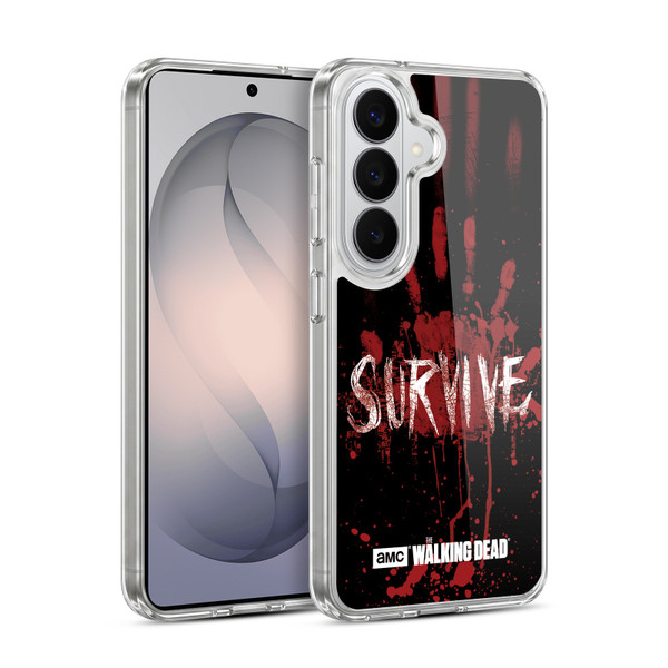 AMC The Walking Dead Typography Survive Hand Soft Gel Case for Samsung Galaxy S26
