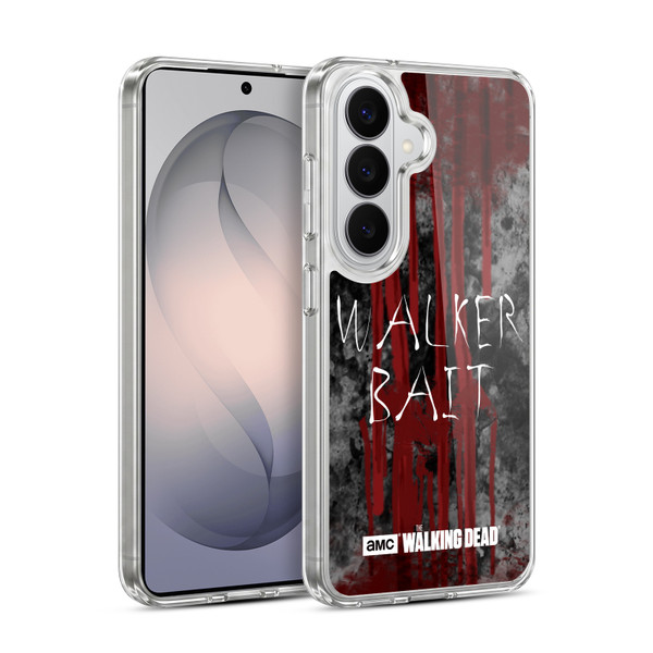 AMC The Walking Dead Typography Walker Bait Soft Gel Case for Samsung Galaxy S26 Plus