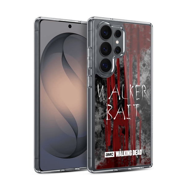 AMC The Walking Dead Typography Walker Bait Soft Gel Case for Samsung Galaxy S26 Ultra