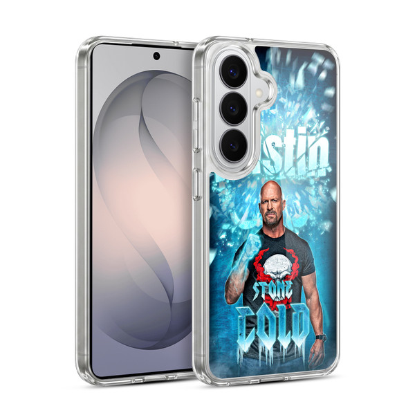 WWE Stone Cold Steve Austin Portrait Soft Gel Case for Samsung Galaxy S26