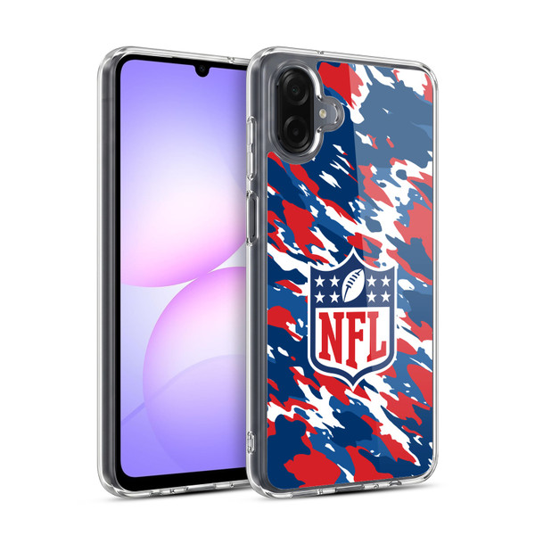 NFL Shield Camouflage Soft Gel Case for Samsung Galaxy A07 4G