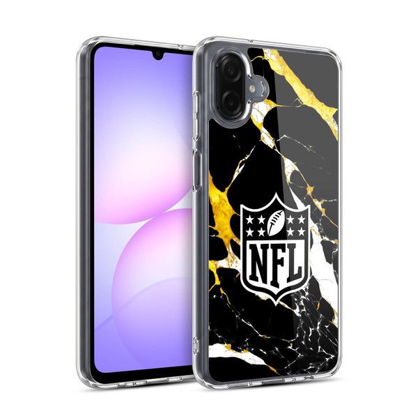 NFL Shield Marble Soft Gel Case for Samsung Galaxy A07 4G