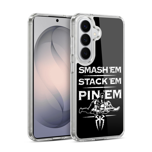 WWE R. Reigns Graphics Smash Em Stack Em Pin Em Soft Gel Case for Samsung Galaxy S26 Plus