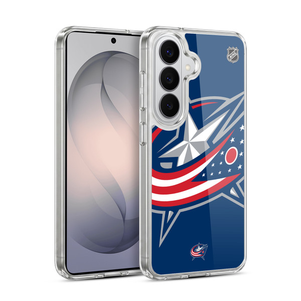 NHL Columbus Blue Jackets Oversized Soft Gel Case for Samsung Galaxy S26 Plus