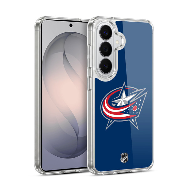 NHL Columbus Blue Jackets Plain Soft Gel Case for Samsung Galaxy S26 Plus