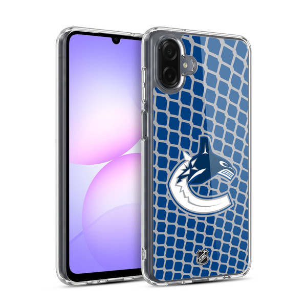 NHL Vancouver Canucks Net Pattern Soft Gel Case for Samsung Galaxy A07 4G