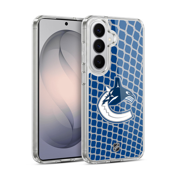 NHL Vancouver Canucks Net Pattern Soft Gel Case for Samsung Galaxy S26