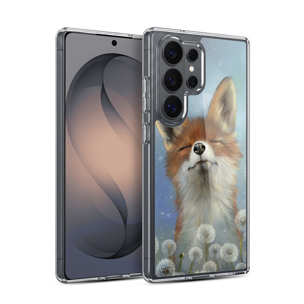 Ash Evans Animals Dandelion Fox Soft Gel Case for Samsung Galaxy S26 Ultra