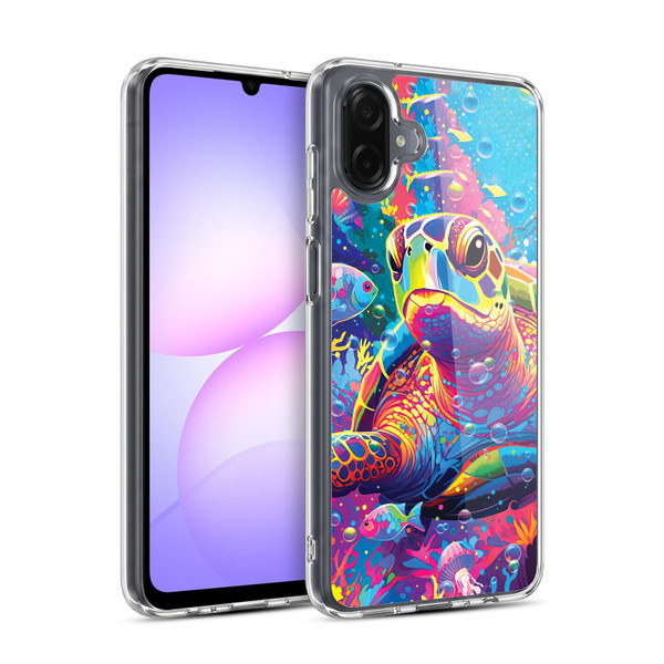 Michael David Ward Animals Turtle Magic Soft Gel Case for Samsung Galaxy A07 4G