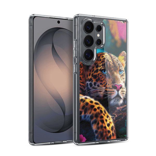 Michael David Ward Animals Reclining Leopard Soft Gel Case for Samsung Galaxy S26 Ultra