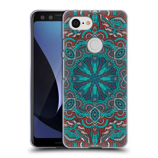 Aimee Stewart Mandala Moroccan Sea Soft Gel Case for Google Pixel 3