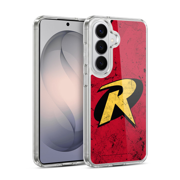 Batman DC Comics Robin Logo Grunge Soft Gel Case for Samsung Galaxy S26 Plus