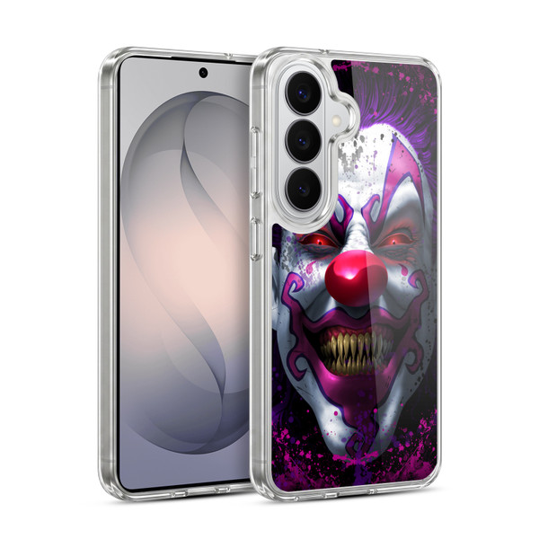 Tom Wood Horror Keep Smiling Clown Soft Gel Case for Samsung Galaxy S26