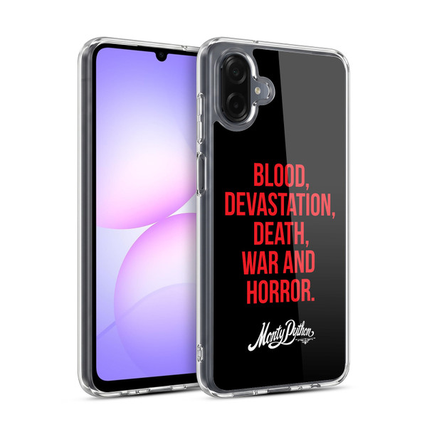 Monty Python Key Art Blood Devastation Death War And Horror Soft Gel Case for Samsung Galaxy A07 4G
