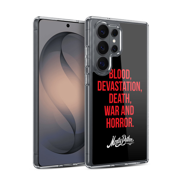 Monty Python Key Art Blood Devastation Death War And Horror Soft Gel Case for Samsung Galaxy S26 Ultra