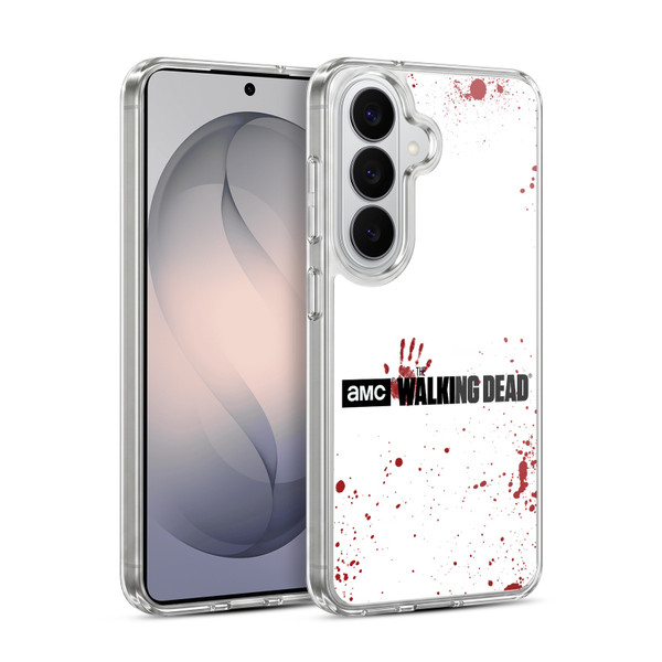 AMC The Walking Dead Logo Blood White Soft Gel Case for Samsung Galaxy S26