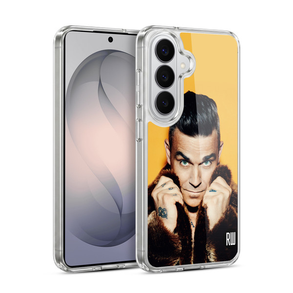 Robbie Williams Calendar Fur Coat Soft Gel Case for Samsung Galaxy S26 Plus