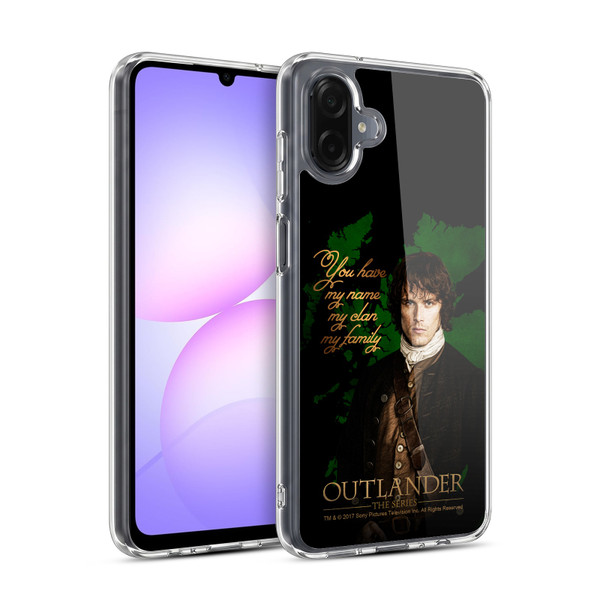 Outlander Portraits Jamie Soft Gel Case for Samsung Galaxy A07 4G