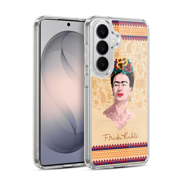 Frida Kahlo Portrait Yellow Soft Gel Case for Samsung Galaxy S26 Plus
