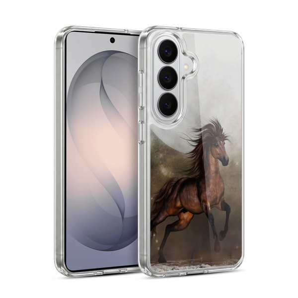 Simone Gatterwe Horses Brown Soft Gel Case for Samsung Galaxy S26