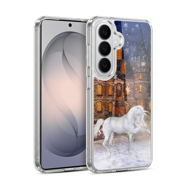 Simone Gatterwe Horses Christmas Time Soft Gel Case for Samsung Galaxy S26