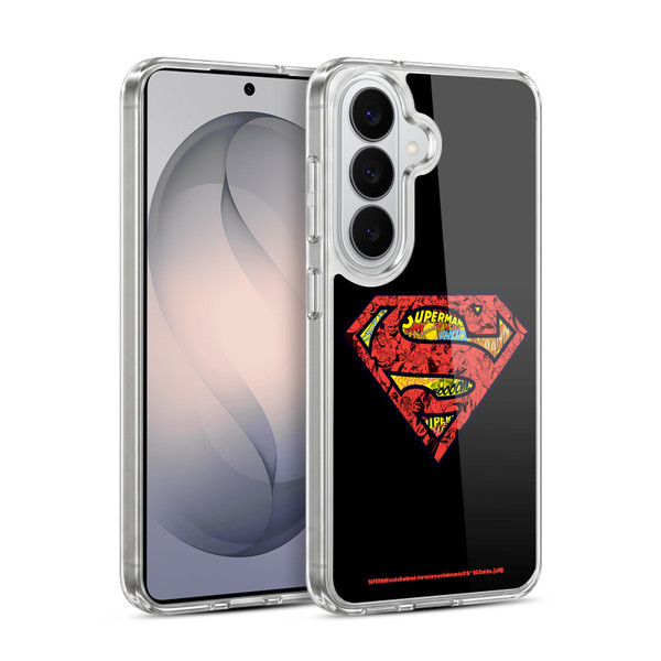 Superman DC Comics 80th Anniversary Logo Soft Gel Case for Samsung Galaxy S26 Plus