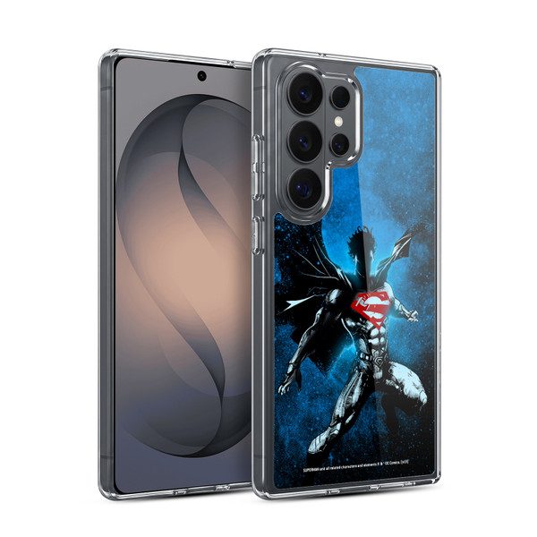 Superman DC Comics 80th Anniversary Splatter Soft Gel Case for Samsung Galaxy S26 Ultra