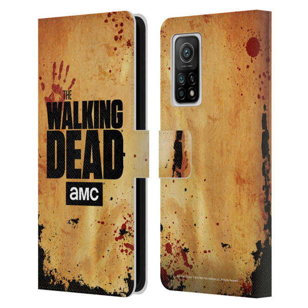 AMC The Walking Dead Logo Stacked Leather Book Wallet Case Cover For Xiaomi Mi 10T 5G