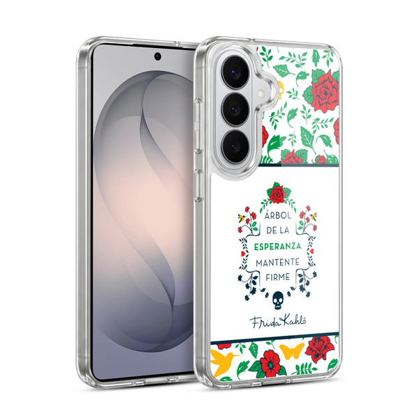 Frida Kahlo Icons Typography Soft Gel Case for Samsung Galaxy S26
