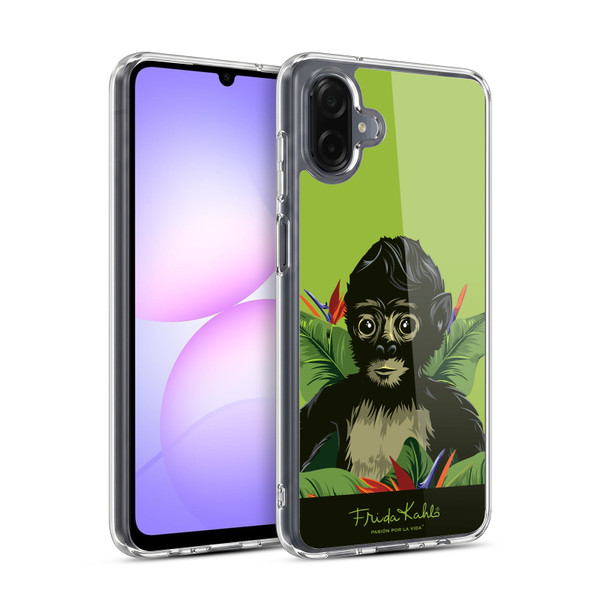 Frida Kahlo Tropical Monkey Soft Gel Case for Samsung Galaxy A07 4G