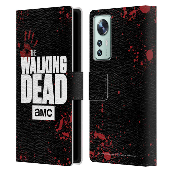 AMC The Walking Dead Logo Black Leather Book Wallet Case Cover For Xiaomi 12