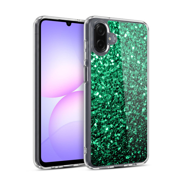 PLdesign Glitter Sparkles Emerald Green Soft Gel Case for Samsung Galaxy A07 4G