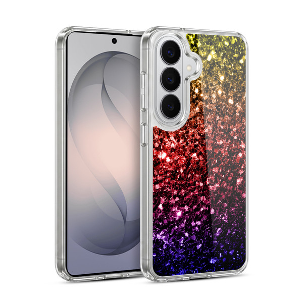 PLdesign Glitter Sparkles Rainbow Soft Gel Case for Samsung Galaxy S26 Plus