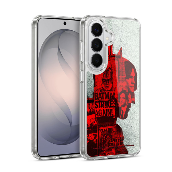 The Batman Neo-Noir Graphics Collage Soft Gel Case for Samsung Galaxy S26 Plus