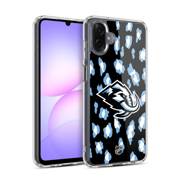 NHL Utah Mammoth Leopard Pattern Soft Gel Case for Samsung Galaxy A07 4G
