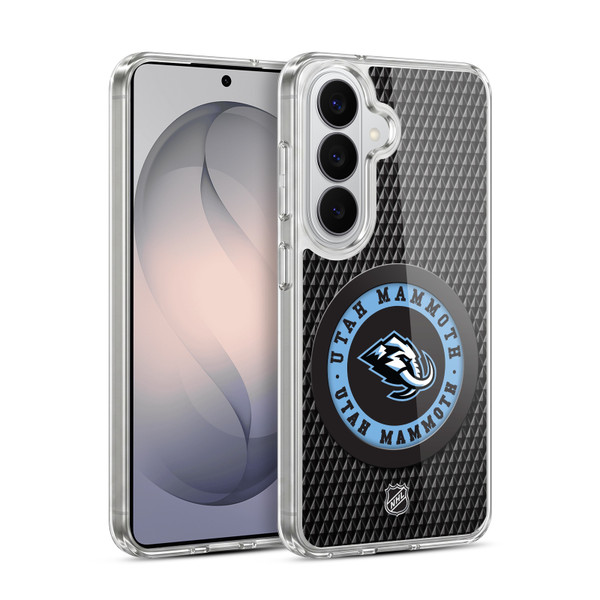 NHL Utah Mammoth Puck Texture Soft Gel Case for Samsung Galaxy S26 Plus
