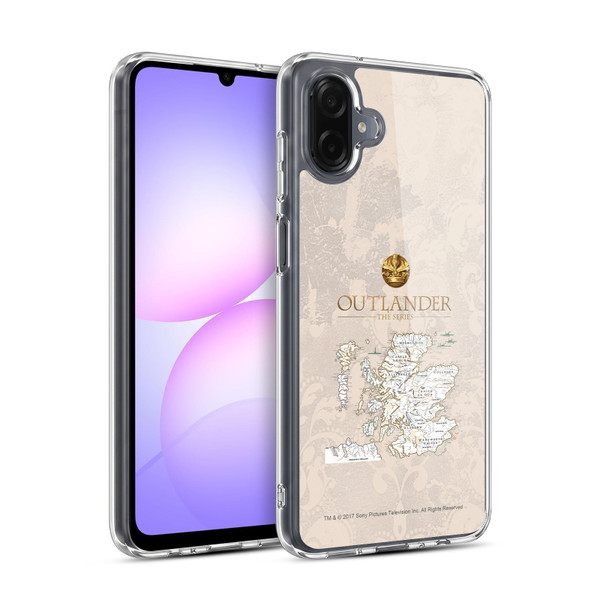 Outlander Seals And Icons Map Soft Gel Case for Samsung Galaxy A07 4G