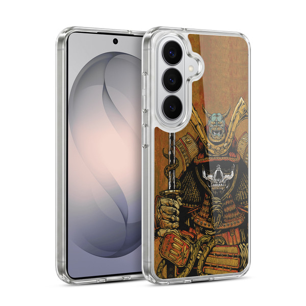 David Lozeau Colourful Grunge Samurai Soft Gel Case for Samsung Galaxy S26 Plus