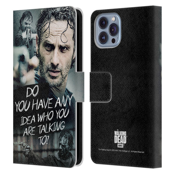 AMC The Walking Dead Rick Grimes Legacy Question Leather Book Wallet Case Cover For Apple iPhone 14