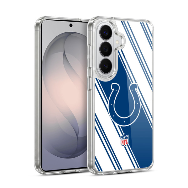 NFL Indianapolis Colts Artwork Stripes Soft Gel Case for Samsung Galaxy S26