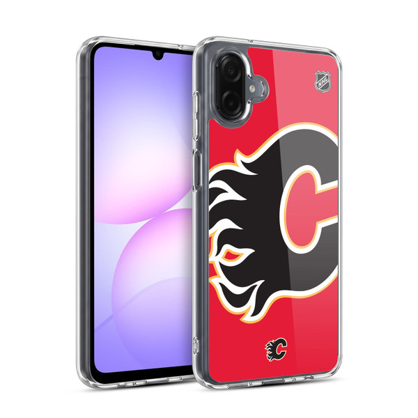 NHL Calgary Flames Oversized Soft Gel Case for Samsung Galaxy A07 4G