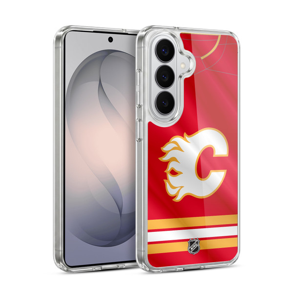 NHL Calgary Flames Jersey Soft Gel Case for Samsung Galaxy S26 Plus