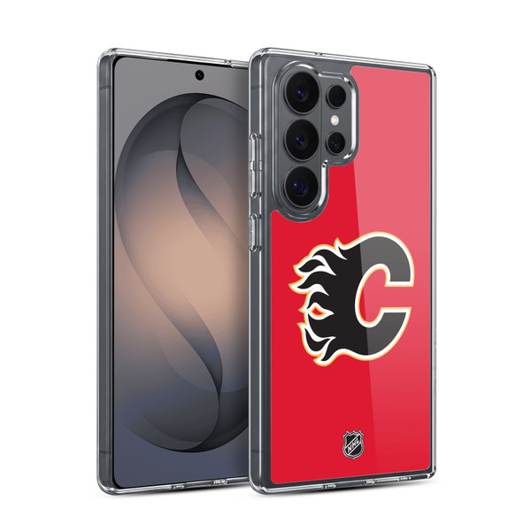 NHL Calgary Flames Plain Soft Gel Case for Samsung Galaxy S26 Ultra