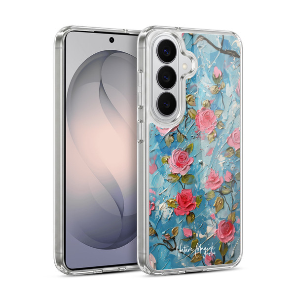Nature Magick Paint Blobs Roses Soft Gel Case for Samsung Galaxy S26