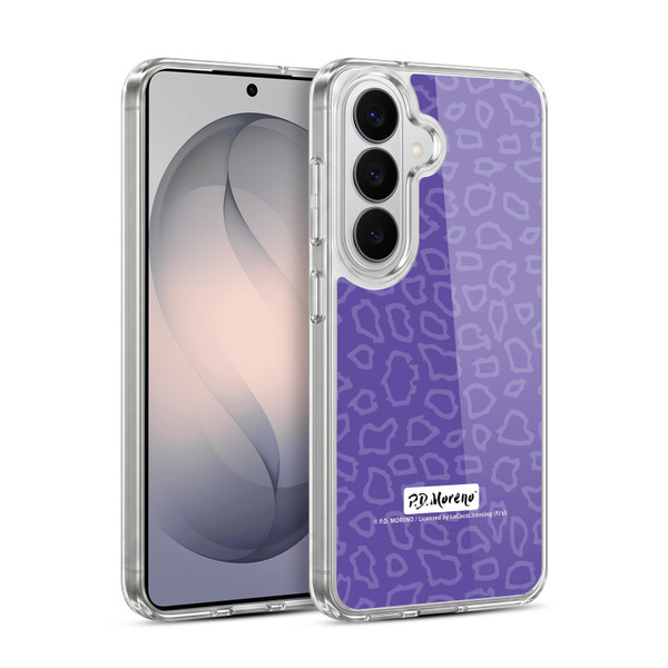 P.D. Moreno Patterns Purple Leopard Soft Gel Case for Samsung Galaxy S26