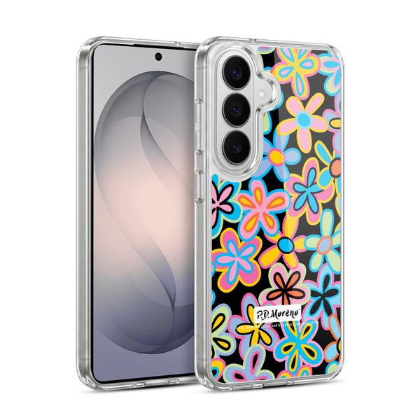 P.D. Moreno Patterns Retro Flowers Soft Gel Case for Samsung Galaxy S26
