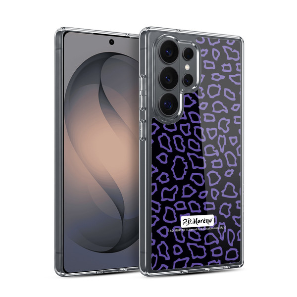 P.D. Moreno Patterns Black Purple Soft Gel Case for Samsung Galaxy S26 Ultra