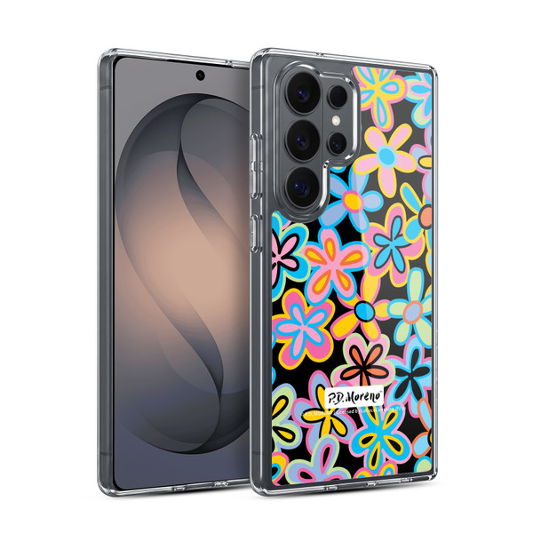 P.D. Moreno Patterns Retro Flowers Soft Gel Case for Samsung Galaxy S26 Ultra