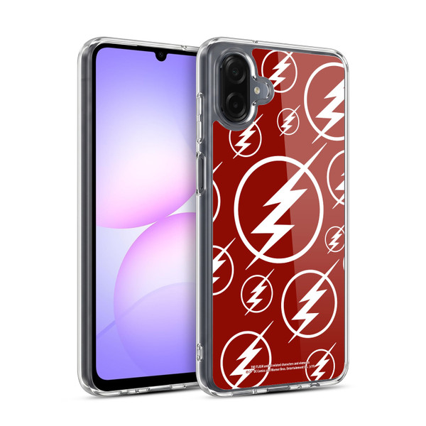The Flash TV Series Logos Pattern Soft Gel Case for Samsung Galaxy A07 4G