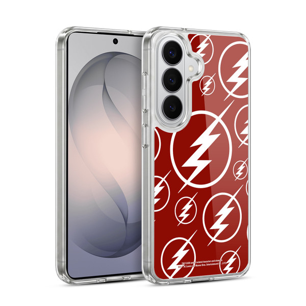 The Flash TV Series Logos Pattern Soft Gel Case for Samsung Galaxy S26